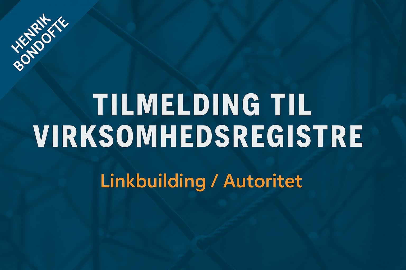 Tilmelding til virksomhedsregistre