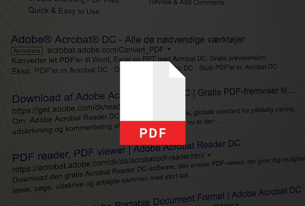 Håndtering af PDF-filer i forhold til SEO