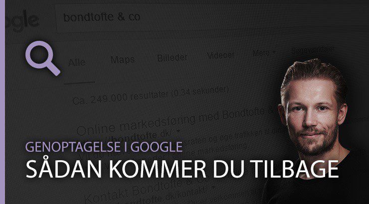 Genoptagelse i Google