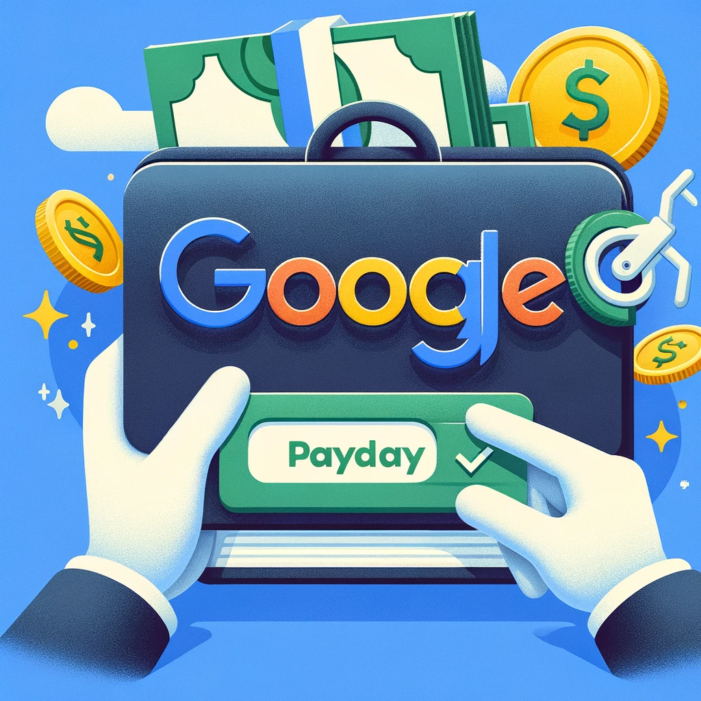 En hånd, der holder en mappe med ordene Google SEO.