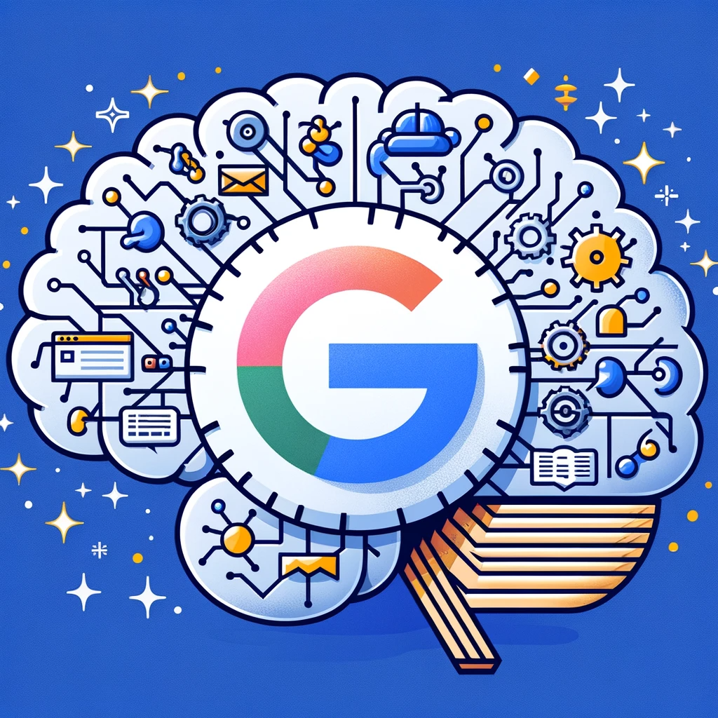 Det hjerneformede Google-logo.