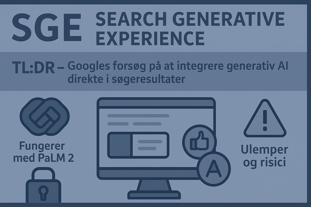 Search Generative Experience – Googles SGE, AI ovenpå SERPs