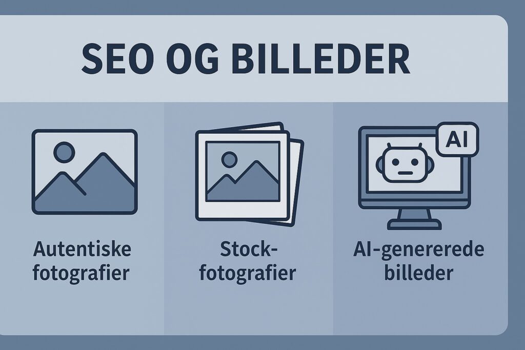 Stock-billeder, AI-billeder og autentiske billeder – hvad er bedst for din SEO?